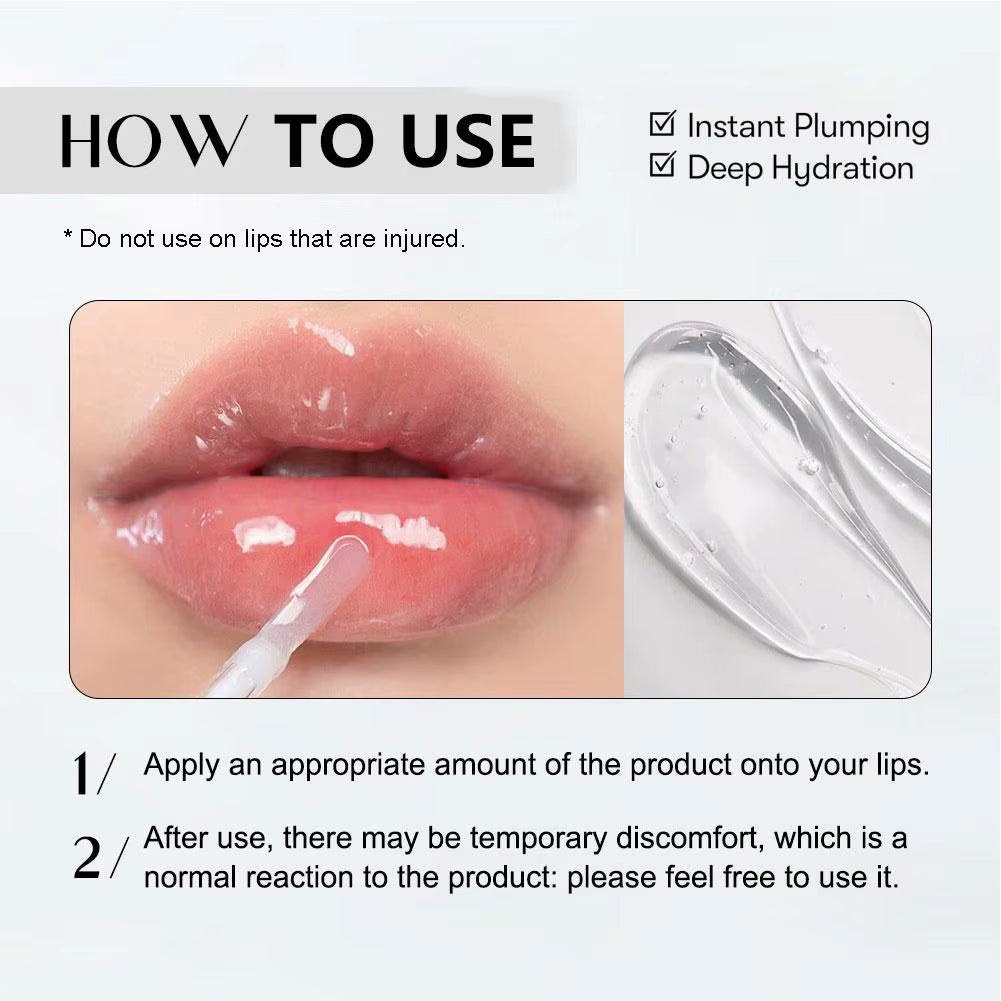 KOEC Intense Reedle Shot Lip Plumper Hydrating Exfoliating Nourishing Instant Plumping High-Shine Gloss Natural Plant Extract